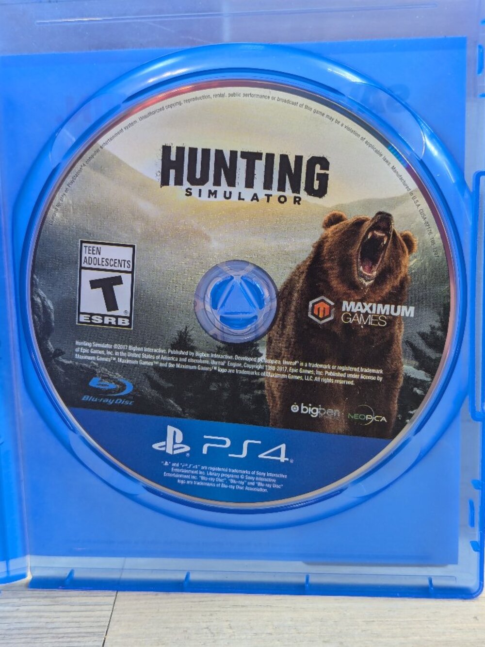 Hunting Simulator (Sony PlayStation 4 PS4 2017 Bigben / Maximum Games) Disk Only